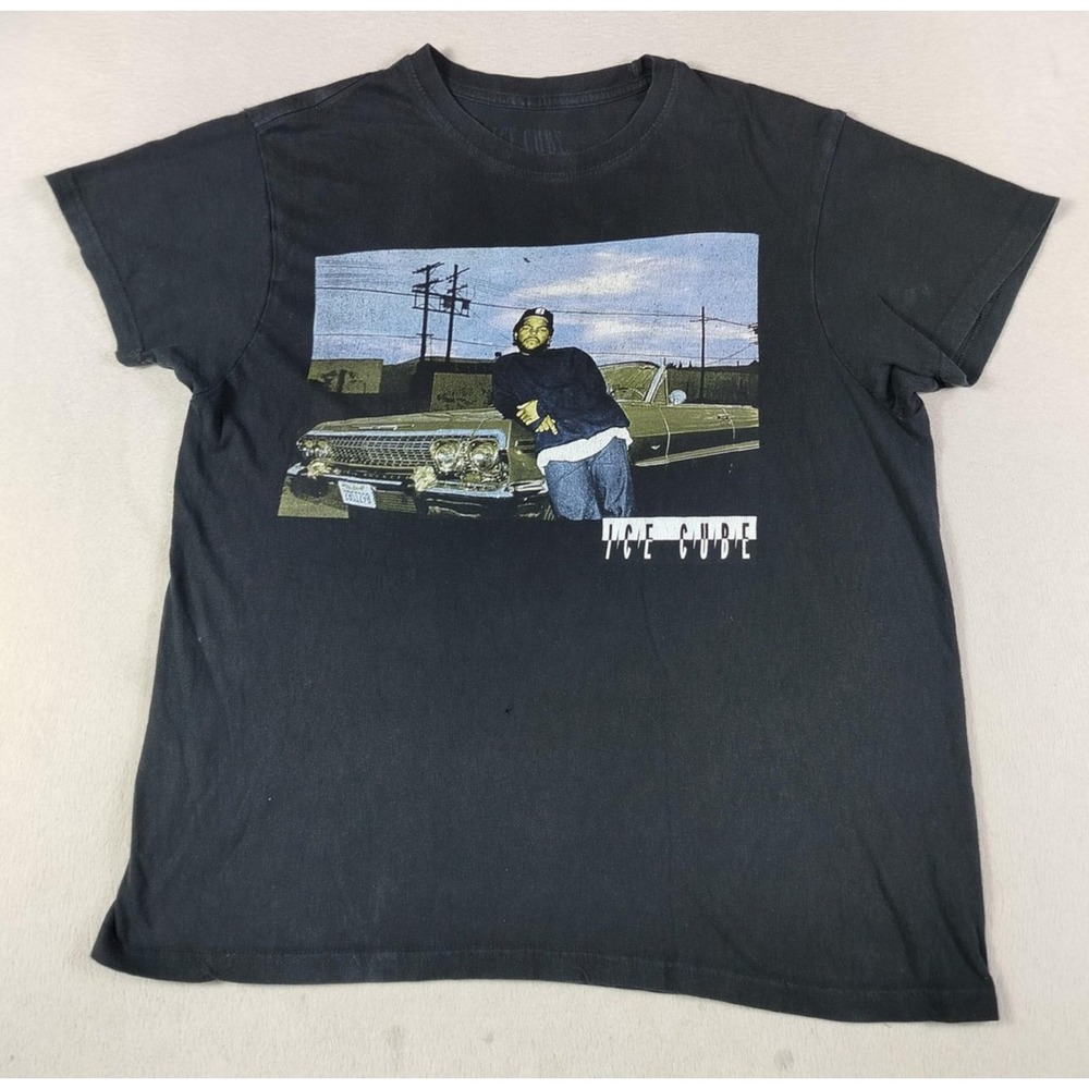 Ice Cube Shirt Mens Large Black Lowrider‎ Car Graphic Tee Music Hip Hop Rap